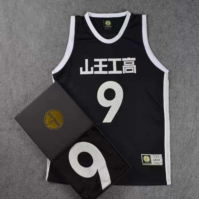 เสื้อคอสเพลย์ ผ้าตาข่าย ระบายอากาศได้ดี แบบแห้งเร็ว ลาย Slam Dunk Jersey Akita SANNOH Eiji Sawakita #เสื้อกีฬาบาสเก็ตบอล 9 Jersey พิมพ์ลาย สไตล์จีน แฟชั่น ของขวัญวันเกิด