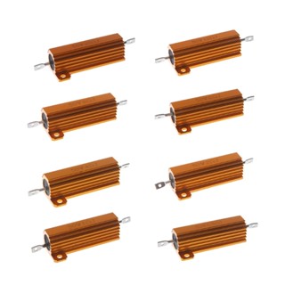 R* ตัวต้านทานอลูมิเนียม 50W สําหรับเคส Wirewound Resistor 0 5 1 2 4 6 8 10