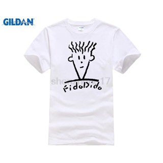 ย้อนยุคเสื้อยืดพิมพ์ลาย fido dido pop สำหรับผู้ชายS-5XL