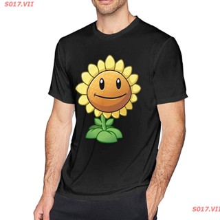 S017.VII 2021 100%cotton เสื้อยืดคอวีผู้ชาย Maaniniel Plants Vs Zombies Mens Short Sleeve T Shirt Comfort Cotton C_02