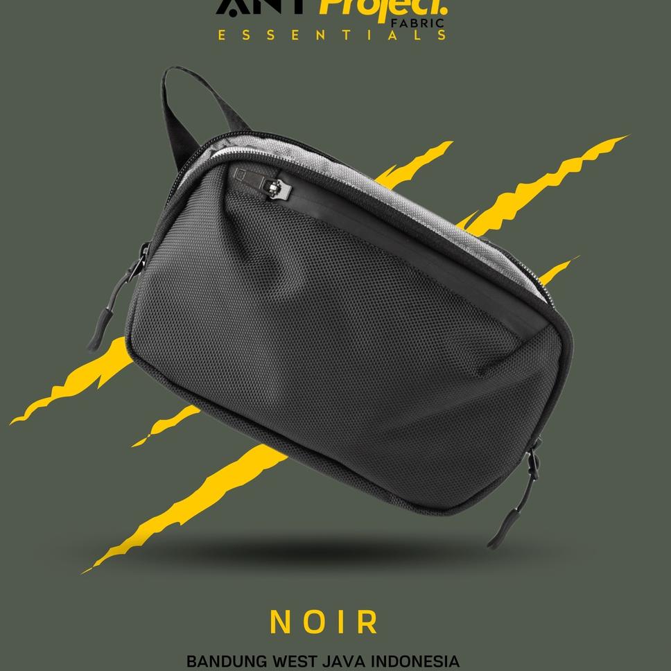 ราคาถูกที่สุดสําหรับ ANT Project Mens Pouch Bag กระเป๋าถือ ANT Noir