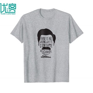 Sanc6 [พร้อมส่ง] เสื้อยืด ผ้าฝ้าย 100% พิมพ์ลาย Parks Recreation Ron Swanson พลัสไซซ์ พลัสไซซ์ ของขวัญคริสต์มาส สําหรับผ