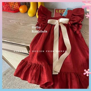 Girls dress 2023 new summer childrens Korean style dress childrens princess dress female babys summer fashion dress