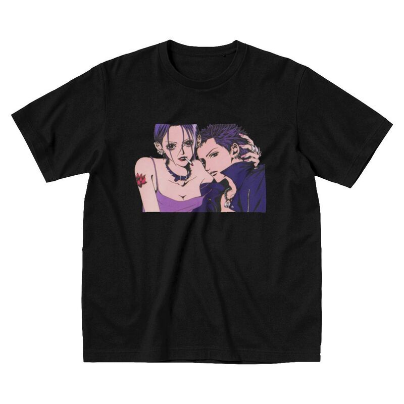 เสื้อแฟชั่นผญ Nana Osaki Ai Yazawa Tshirt สําหรับผู้ชายเสื้อยืดแขนสั้นแฟชั่นฮาราจูกุอะนิเมะมังงะเสื้