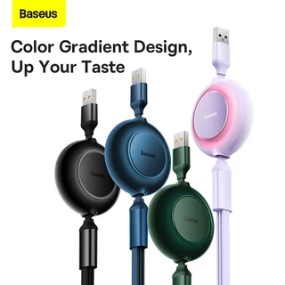 Baseus 3 in 1 สายเคเบิลข้อมูลชาร์จเร็ว 100W/66W แบบยืดหดได้