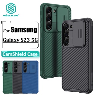 Nillkin CamShield Pro เคส Samsung Galaxy S23 เคสโทรศัพท์ ป้องกันกล้อง เลื่อน หรูหรา TPU + PC กันกระแทก ฝาหลัง