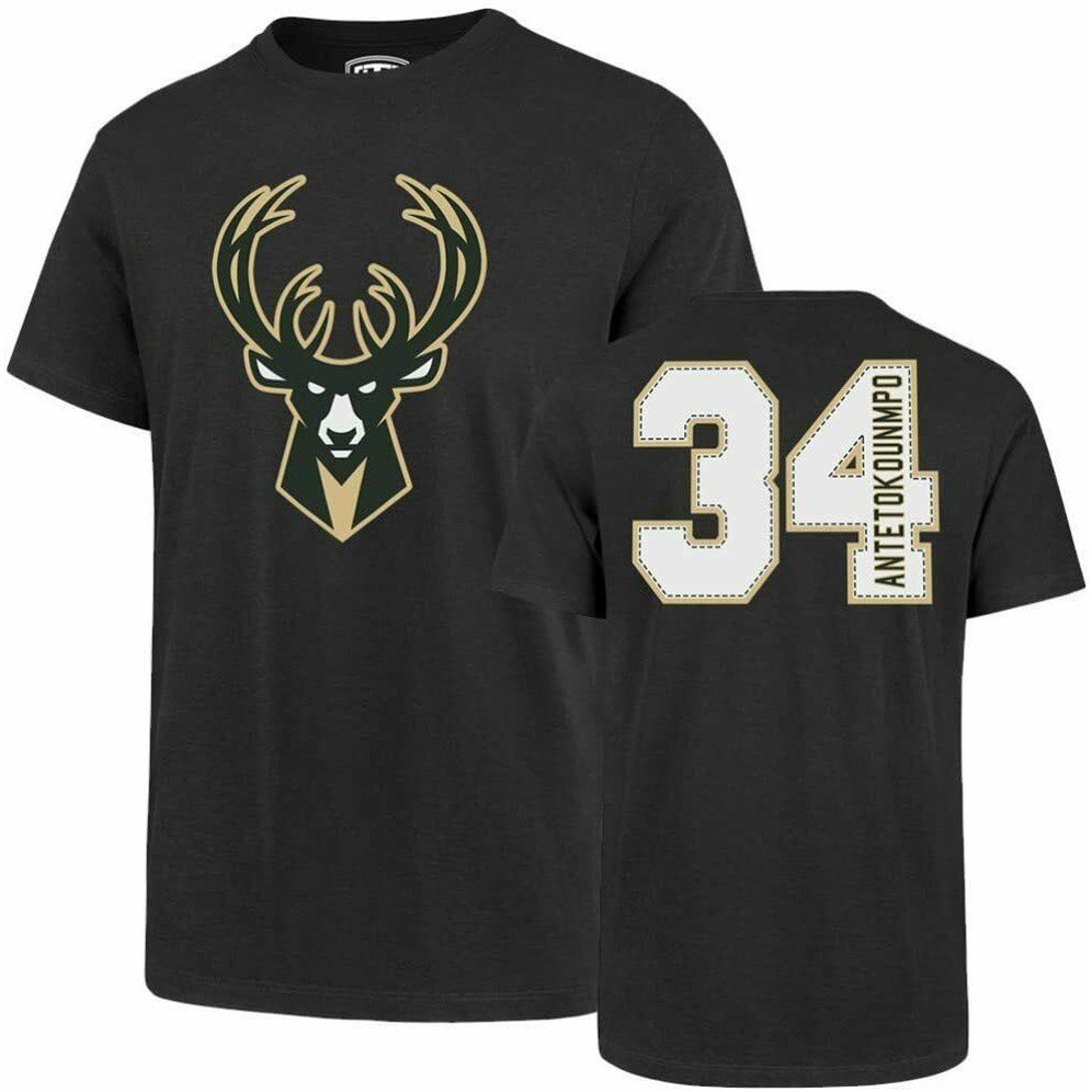 [S-5XL]ใหม่ Gidan Milwaukee Bucks Giannis Antetokounmpo 34 เสื้อยืดแฟชั่น สําหรับผู้ชาย เหมาะกับการเ