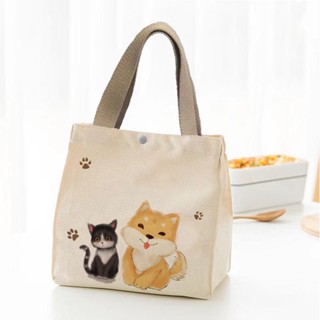 Cute lunch bag, lunch bag, lunch box, lunch bag, student handbag.