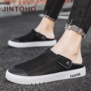 Jintoho รองเท้าแตะลําลอง ยาง กันลื่น ระบายอากาศ ใส่สบาย เหมาะกับการเล่นกีฬากลางแจ้ง