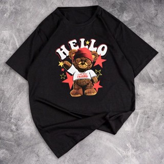 - Zec Oversize Kaos SHERLI/Kaos Oversize Wanita Hello Bear (LD 106, P55)/Kaos Wanita/Kaos Oversize Short Sleeve/Kao_02