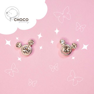 S925 ต่างหูหมี เงินแท้ EY02 Bear sterling silver stud earrings
