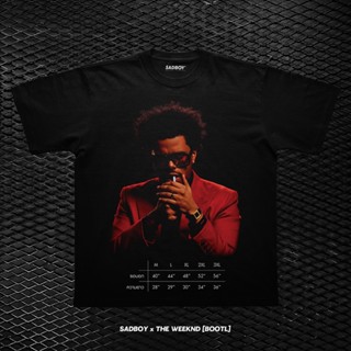 เสื้อยืดผ้าฝ้าย SADBOY : THE WEEKND [BOOTL] | Oversized T-shirt | 100% Premium Cotton