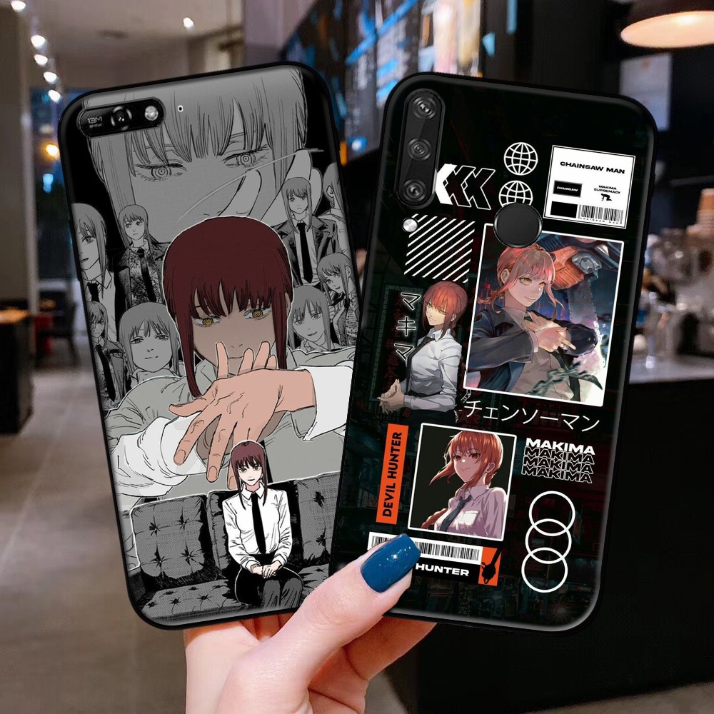 Huawei Nova 5T 8i 7 4E 20 9x OL62 Makima เคสโทรศัพท์ TPU สีดํานุ่ม