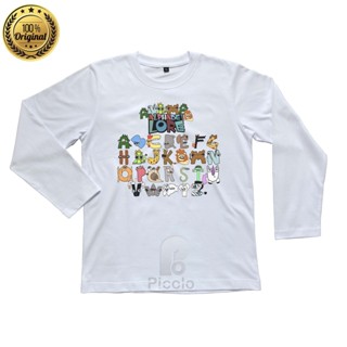 (ฟรีชื่อ) เสื้อยืดแขนยาว ลาย ALPHABET LORE ANIMAL UNISEX สําหรับเด็ก