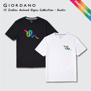 [Print-To-Order] Giordano 12 Chinese Zodiac Signs Print T-shirt Collection: Snake_02