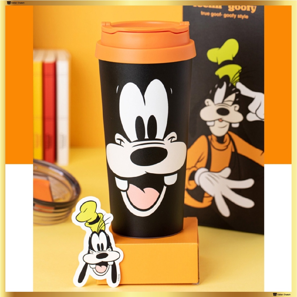 LocknLock x Disney One Touch Clip Tumbler Goofy Edition 540ml (หมวกคลิป + หมวกบริสุทธิ์)