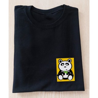 Panda with Bamboo Black and Yellow Tshirts_07