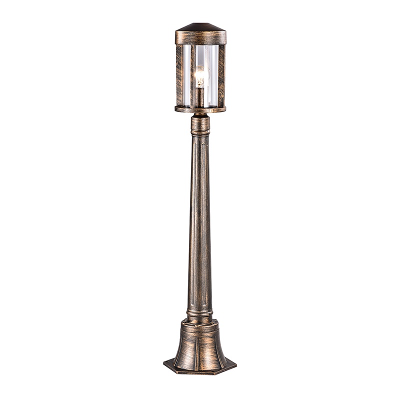 โคมไฟเสาสนาม LUZINO 0372-PL-1SS(BG) สีทองรมดำ