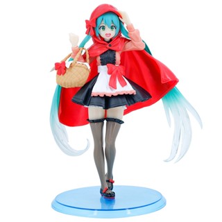 โมเดลตะกร้า แฮนด์เมด รูป Hatsune Miku Miku สีแดง สําหรับประดับตกแต่ง