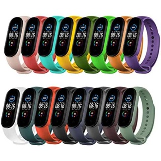 สายนาฬิกาข้อมือซิลิโคน แบบเปลี่ยน สําหรับ Xiaomi Mi band 7 6 5 MiBand 7 6 Xiaomi MiBand7