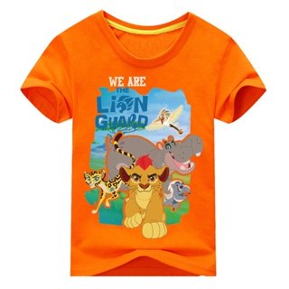 Boys Girls The King of Lion Guard Short Sleeve T-Shirt Tee Tops Children Clothes Speu_01