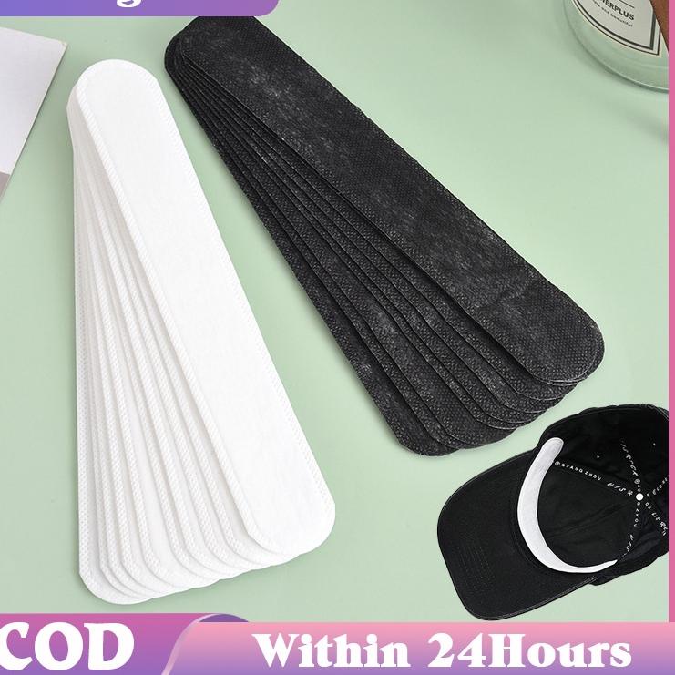 IdU0g0F 20 ชิ้นสติกเกอร์ดูดซับเหงื่อหมวกสติกเกอร์คอหมวกอเนกประสงค์เหงื่อยามวงดนตรี