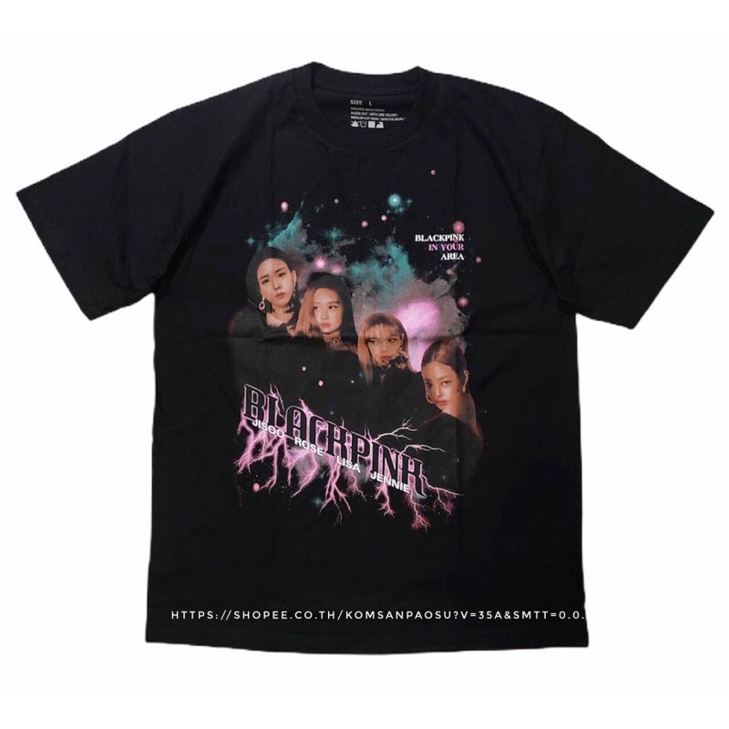 (ขายส่งได้)✱✚เสื้อยืด BLACKPINK เสื้อ blackpink in your area