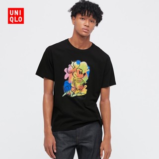 Uniqlo UT เสื้อยืดแขนสั้น พิมพ์ลายมิกกี้เมาส์ สําหรับผู้ชาย และผู้หญิง 447176