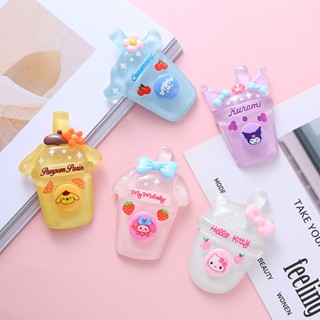 Sanrio ขวดเครื่องดื่ม เรซิน ขนาดเล็ก อุปกรณ์เสริม เคสโทรศัพท์ กิ๊บติดผม กาวครีม เคสโทรศัพท์ อุปกรณ์เสริม