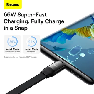 Baseus 3 in 1 สายเคเบิลข้อมูลชาร์จเร็ว 100W/66W แบบยืดหดได้
