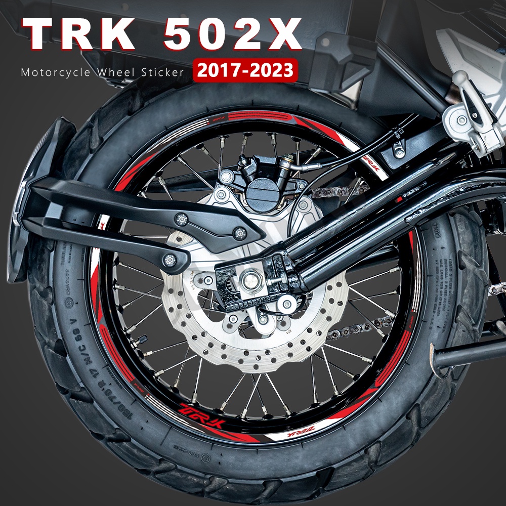 สติกเกอร์ล้อรถจักรยานยนต์กันน้ําขอบลายเทป TRK 502X อุปกรณ์เสริม 2022 สําหรับ Benelli TRK 502 X TRK502X 2017-2023 2020 2021