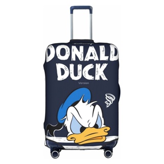 (พร้อมส่ง) ผ้าคลุมกระเป๋าเดินทาง กันน้ํา กันฝุ่น ลาย Donald Duck ขนาด 18 นิ้ว - 32 นิ้ว