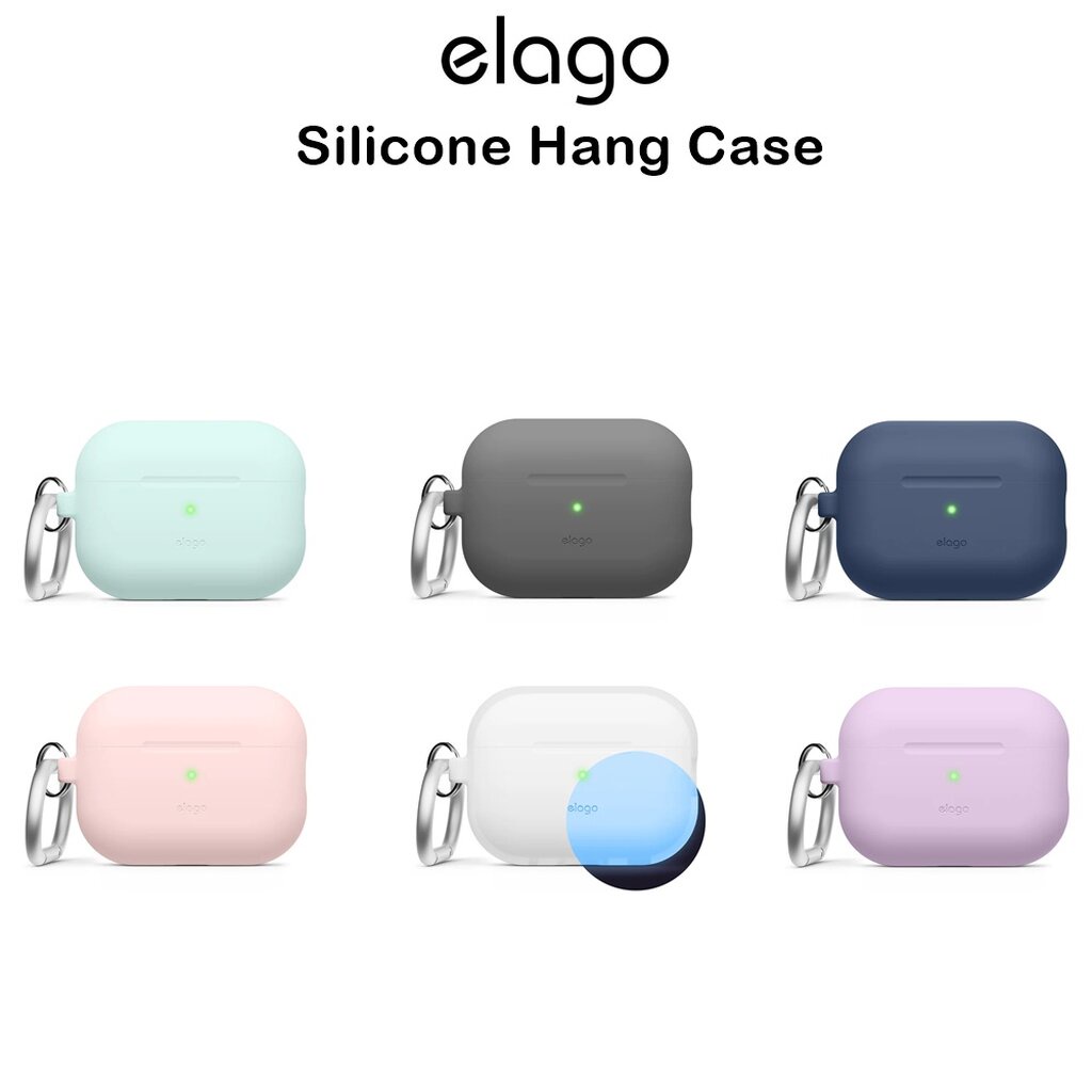 Elago Silicone Hang Case เคสกันกระแทกเกรดพรีเมี่ยมจากอเมริกา เคสสำหรับ AirPods Pro2(ของแท้100%)