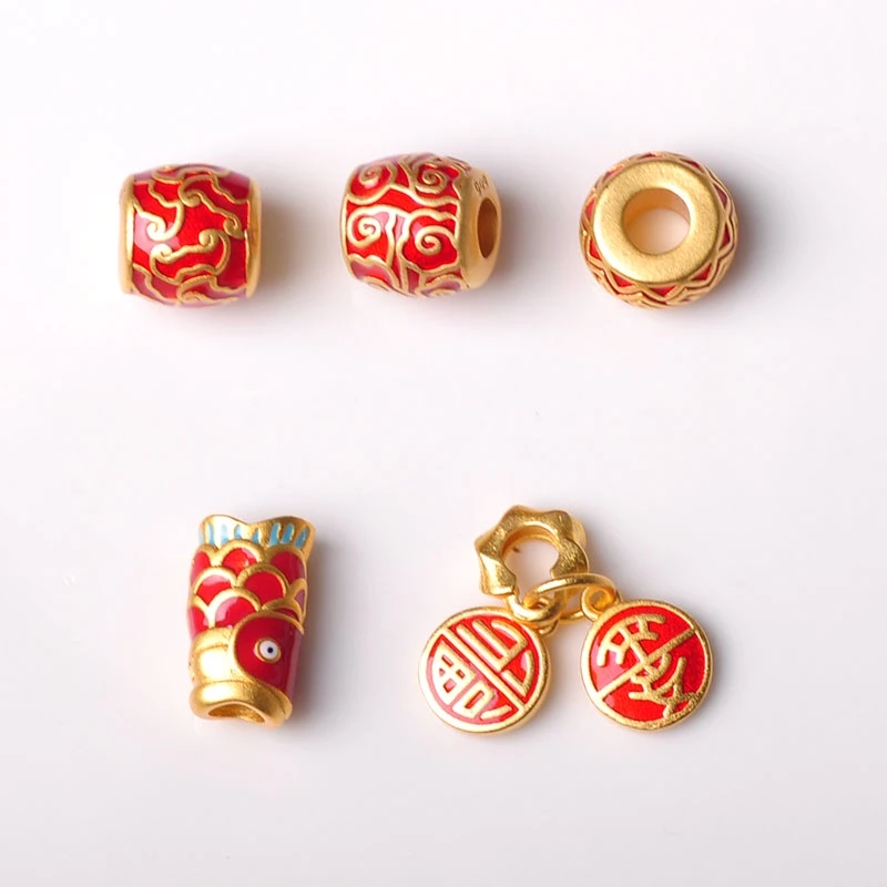สร้อยข้อมือเชือกถักสไตล์จีนโบราณ จี้ลูกปัด thumbnail 7