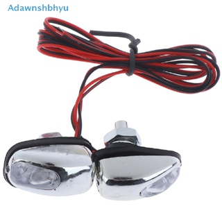 Adhyu หัวฉีดที่ปัดน้ําฝนรถยนต์ มีไฟ Led 2 ชิ้น