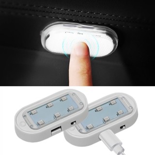 โคมไฟอ่านหนังสือ LED ไร้สาย ขนาดเล็ก แบบพกพา ชาร์จ USB สําหรับติดหลังคารถยนต์