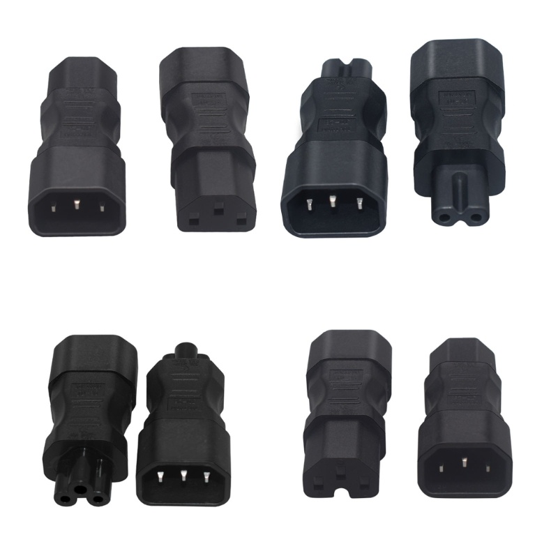QUU Universal Adapter อะแดปเตอร์แบบพกพาชายหญิง C14 ถึง C13 C14 ถึง C15 ABS