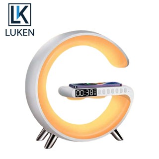 Luken นาฬิกาปลุกไร้สาย RGB 15W ชาร์จเร็ว อเนกประสงค์ สําหรับ iP 14 13 12 Samsung