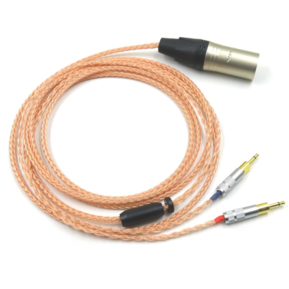 SENNHEISER 16 Core Essence หดทองแดง Balance 3.5 Xlr 4.4 ชายคู่ 2.5 มม.สายหูฟังสําหรับ senheiser hd70