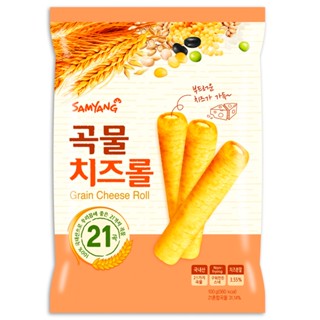 ซัมยังเกรนชีสโรล ไส้ครีมรสชีส 80 กรัมSAMYANG GRAIN CHEESEROLL80G.