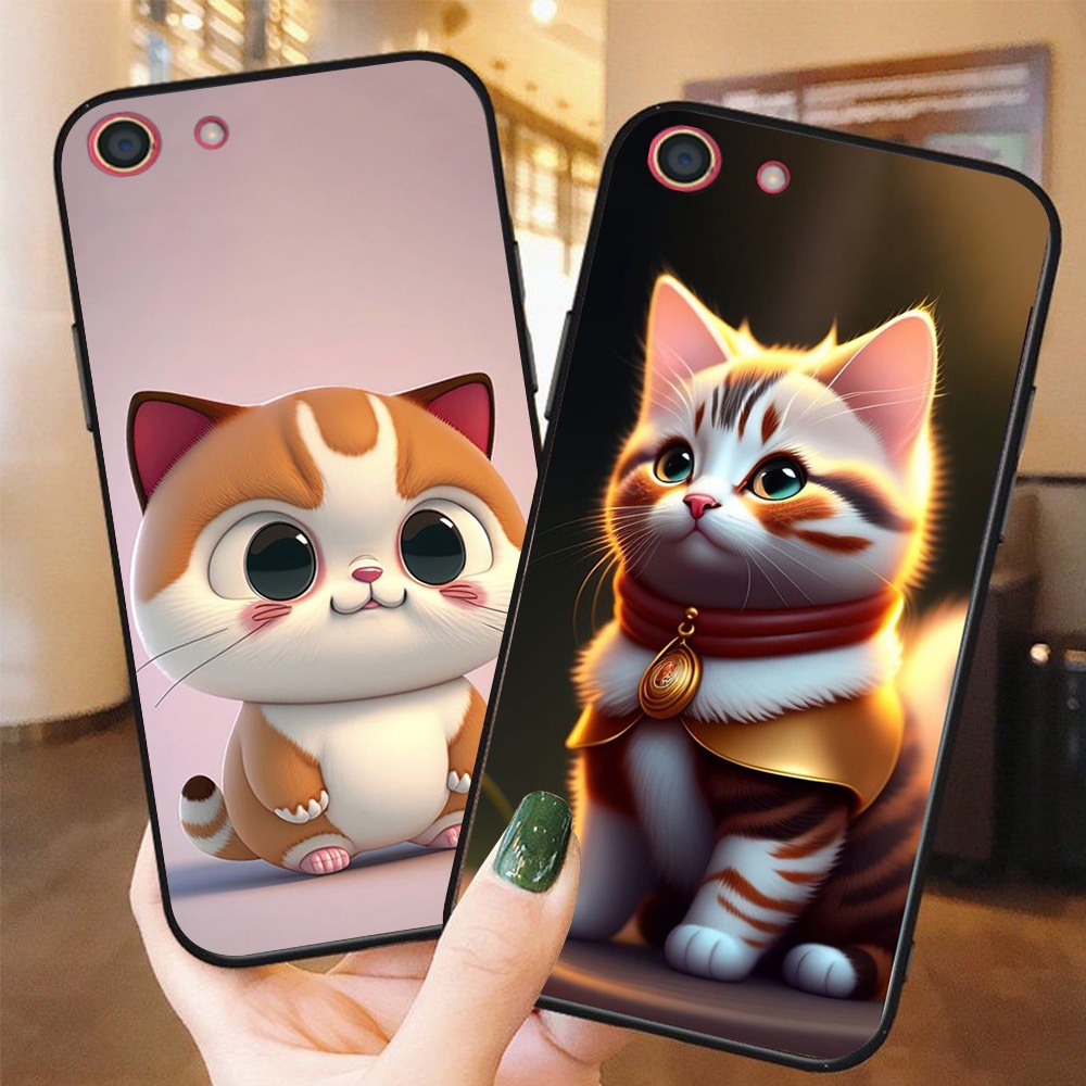 เคสสําหรับ oppo f1S / oppo f3 / oppo f3 lite / oppo f3 plus พิมพ์ลายแมวน่ารักสุด ๆ