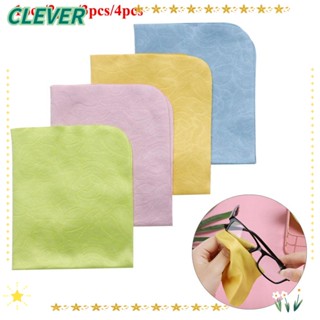 Clever ผ้าทําความสะอาดหน้าจอโทรศัพท์ เลนส์ หลากสี สุ่มสี 1 2 3 4 ชิ้น