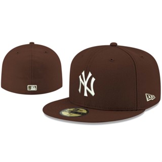 หมวกบังแดดลําลอง ผ้าฝ้าย ลาย New York Yankees สีแคนดี้ สําหรับกลางแจ้ง