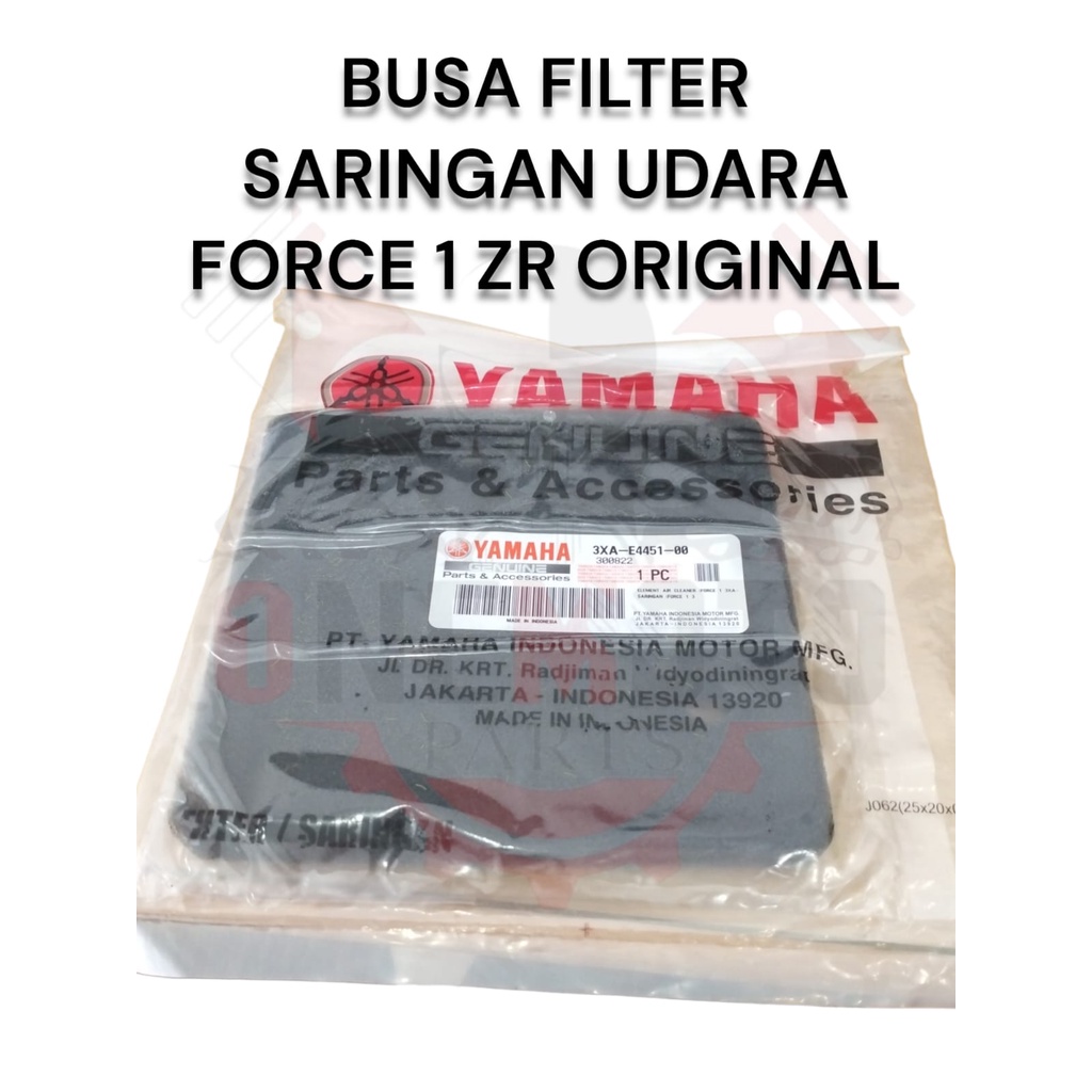 ตัวกรองโฟม AIR FILTER ELEMENT AIR CLEANER FORCE 1 F1 ZR YAMAHA 3XA-E4451-00 เดิม