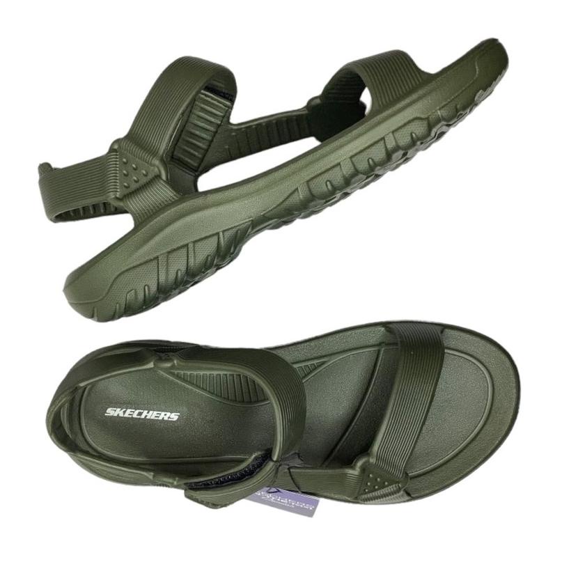 DIRECT ATC ล่าสุด Skechers รองเท้าแตะภูเขาผู้ชาย Skechers รองเท้าแตะผู้ชายกลางแจ้งรองเท้าแตะเดินป่าก