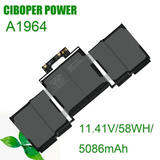 คุณภาพเดิมแบตเตอรี่แล็ปท็อป A1964 11.41V 58WH 5086MAh สำหรับ Pro A1989 13 "; 2018-2019 EMC3214 EMC3358 020-02497 MR9Q2LL