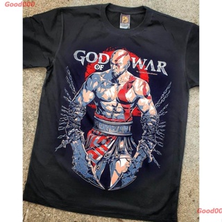 GOD OF WAR เทพเจ้าหัวนมดำ ถล่มตำนานนอร์ท เครโทส ก็อดออฟวอร์ T-shirt เสื้อยืด สกรีนลาย Silk Screencotton