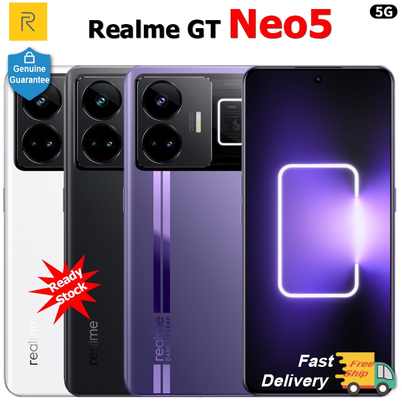 ของแท้ สมาร์ทโฟน Realme GT Neo5 5G Snapdragon 8+ 6.74 นิ้ว 140HZ 240W 150W Super Charger 5000mAh NFC Google Play Realme UI 4.0 50MP กล้องมือถือ
