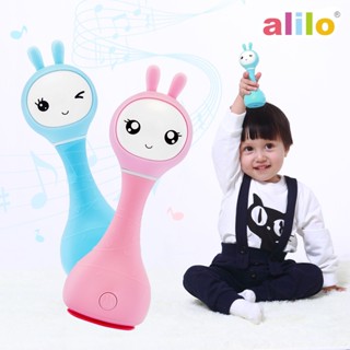 ของเล่นเด็ก แบบอิเล็กทรอนิกส์ alilo Smarty Rattle R1 เขย่าเปลี่ยนเสียง เพลงกล่อมเด็ก ไฟ LED เสียงภาษาอังกฤษ เด็ก 0-4ขวบ