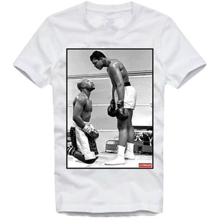 oversize T-shirt เสื้อยืดแขนสั้น เข้ารูป พิมพ์ลาย May Weather Vs Muhammad Ali The Real G.O.A.T แฟชั่นฤดูร้อน สําหรับผู้ช